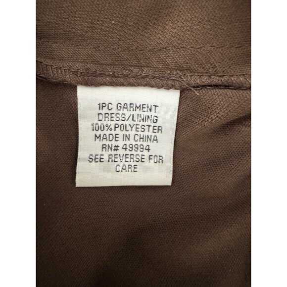 R&M Richards Watercolor Ikat Print Empire Waist Chiffon Dress Size 12 Summer - Picture 5 of 7